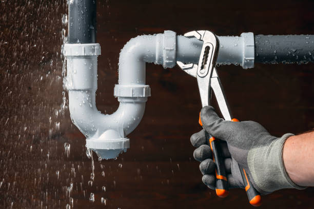 Professional Emergency Plumber technician working in Salamonia, IN